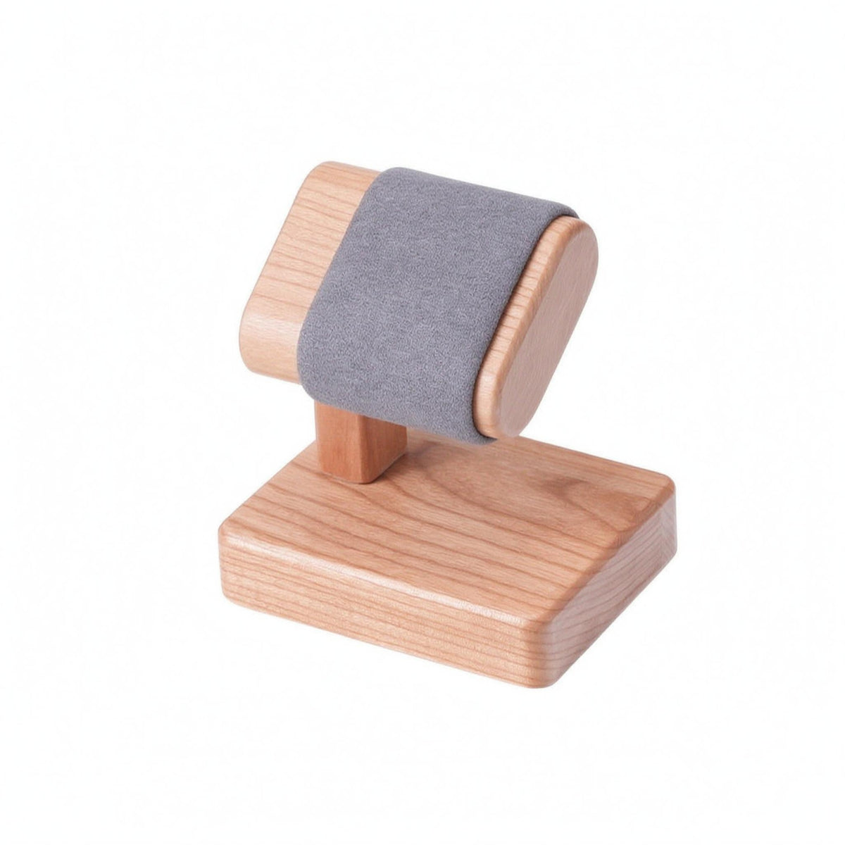 Watch Display Stand Rectangular Base Hardwood Timepiece Stand Tabletop Organizer