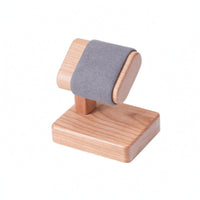 Watch Display Stand Rectangular Base Hardwood Timepiece Stand Tabletop Organizer