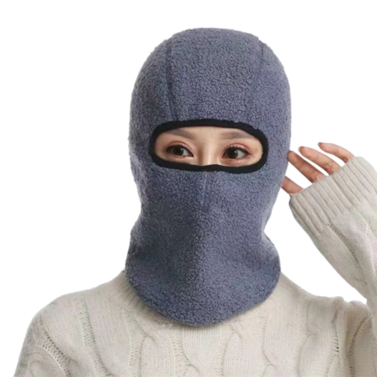 Windproof Neck Warmer Hood Ear Protection Full Head Neck Warmer Thermal Face Cover Hood Multifunctional Fleece Balaclava for Men