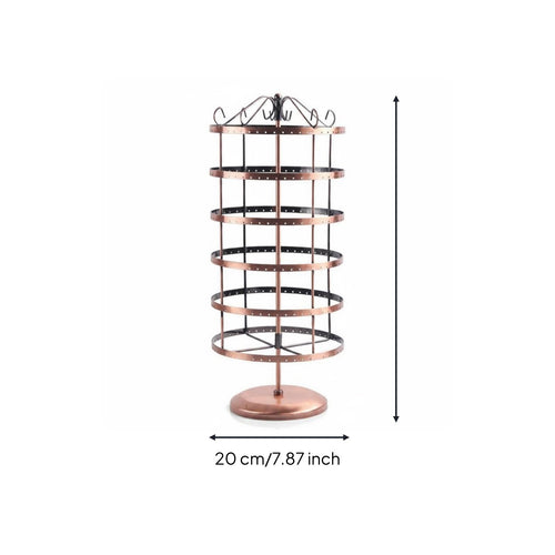 6 Tier Rotating Earring Stand Large Capacity Rotating Jewelry Display