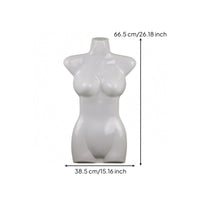 Female Half Body Mannequin Glossy Finish Half Body Dress Form Legless
