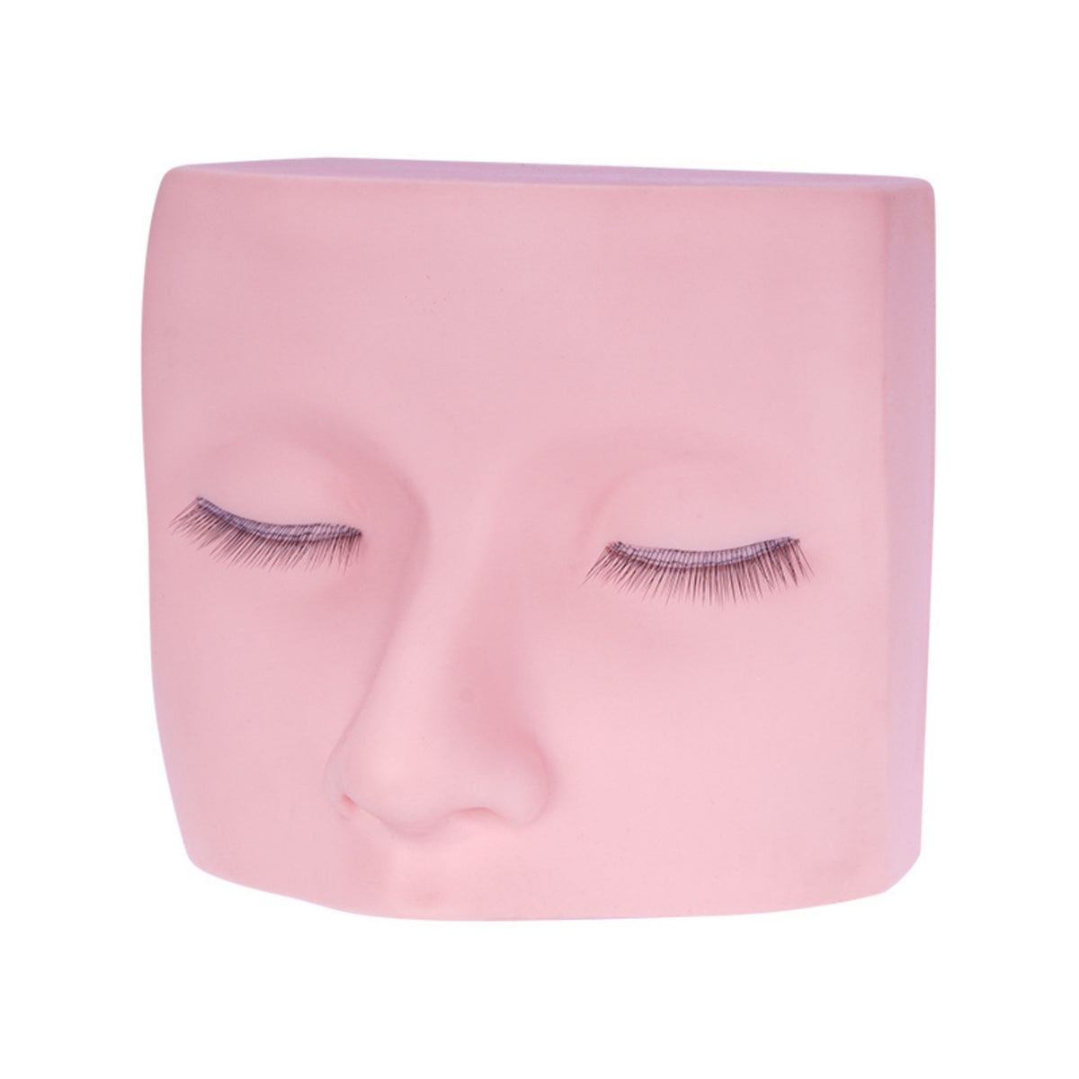 Eyelash Extension Practice Head Soft Eyelash Practice Form Reusable for Students
