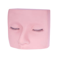 Eyelash Extension Practice Head Soft Eyelash Practice Form Reusable for Students