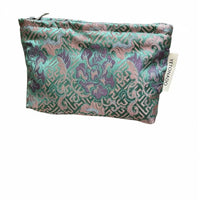 Chinese Aesthetic Makeup Pouch Multi-Purpose Floral Jacquard Cosmetic Bag