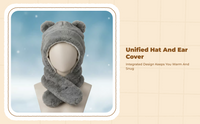 Polyester youth travel scarf hat