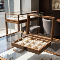 Walnut Jewelry Box Scratch Protection for Vanity