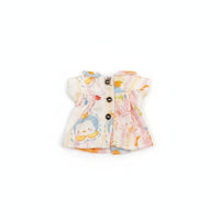 Clothing Flared Cartoon-Style Button-Front Doll Dress