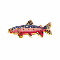 Realistic Aquatic Brooch Lifelike Intricacy Fishing Theme Badge for Fishermen