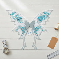 Printed Butterfly Wing Colorful Print Delicate Lace Look Angel Wing Costume for Photoshoot