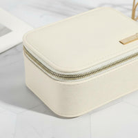 PU Leather Jewelry Box Portable Jewelry Organizer Case Large Capacity Personal Item Storage for Women, Drawer