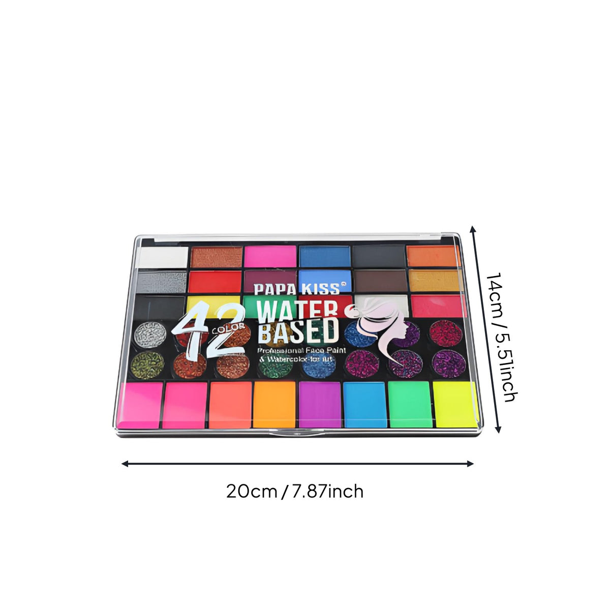42 Color Paint Set Blendable Body Paint Kit Easy to Blend