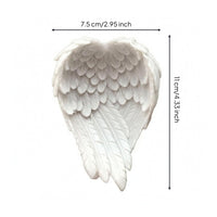 Resin Angel Wing Jewelry Holder Layered Feather Decor Ornament Molded