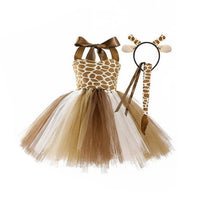 Tiger Tutu Costume Set Skin-Friendly Tiger Tutu Set Adjustable Halter Neck