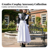 feline headpiece Maid Dress Black and pale Design doll-like fashion Maid Dress Set for Women, Teens