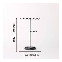 Marble Base Jewelry Holder Detachable Jewelry Stand Space Saving for Dresser