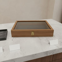 Clear Lid Wooden Box Long-Lasting Construction Wood Jewelry Storage Box Multipurpose Handmade for Hobbyists