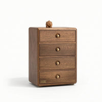 Jewelry Organizer with Drawers Wooden Jewelry Cabinet Compact for Dressing Table
