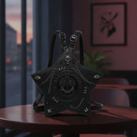 Star-Shaped Bag Structured Star Bag Embossed for Streetwear, Goths, Cosplayers
