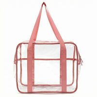 Transparent PVC Storage Bag Reusable Travel Organizer Scratch-Resistant