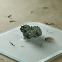 Zisha Clay Mythical Guardian Statue Artisanal Yixing Clay Tea Plaything