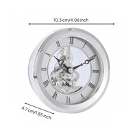 Skeleton Timepiece Insert Exposed Gears Timepiece Polished Bezel