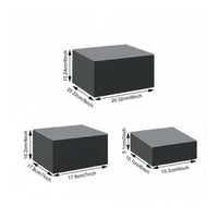 4 Pieces uncoveredTop Acrylic Display Box Easy to Clean for Bakery