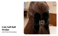 Faux Hair Grip Large Size Textured Puff Hair Grip Soft Grip Strong Hold Nonslip for Women, Informal Outsideside Ings
