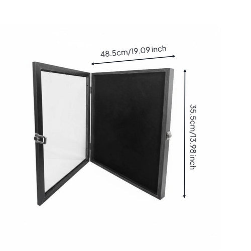 Pin Display Frame Transparent Front Award Display Case Dust Protection Home Decor