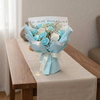 Soap Flower Arrangement Handmade Scented Flower Gift Freestanding