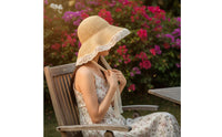 Wide Brim Straw Hat Lightweight Summer Accessory Breathable for Outdoor