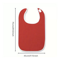 Adult Feeding Bib Absorbent Reusable Adult Bib Stain Resistant for Elderly, Seniors
