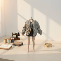 1/6 Scale Jacket Easy to Wear 1/6 Scale Figure Jacket Doll Outerwear Long-Lasting Collectible Accessory Stylish