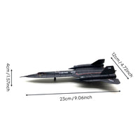 SR-71 Blackbird Model Metal Body SR-71 Die-Cast Airplane Collectible