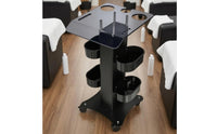 Rolling Salon Cart Side Cups Salon Cart Tool Organizer for Barbers