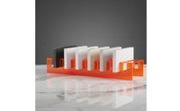 Tile Sample Display Rack Strong Load-Bearing Acrylic Tile Display Stand Slotted Stone Sample Holder Space-Saving Design