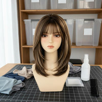 Hairpiece Display Head Smooth Surface Hairpiece Display Bust PVC