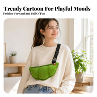 Pea-Pod Shoulder Bag Green Pea Pod Purse Rounded