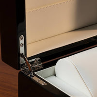 Wooden Watch Gift Box Vintage Design Lacquered Wood Watch Box Accessory Organizer Push-Button Clasp for Men