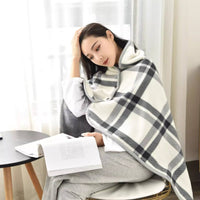 Versatile Rest Blanket Multifunctional Fleece Blanket Extra Thick Home Textile for Office Workers