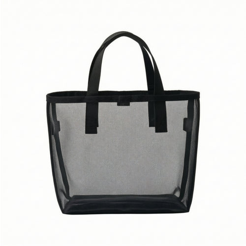 Mesh Tote Bag Breathable Mesh Bag with Zipper Travel-Friendly for Gym, Travelers