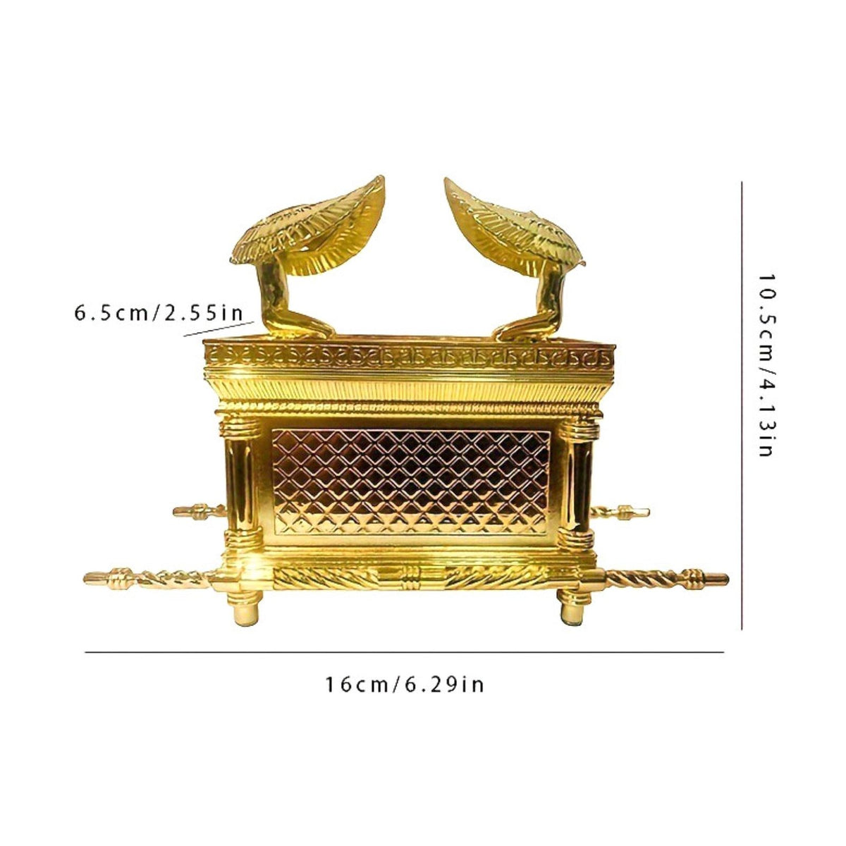 Ark of the Covenant Reproduction Detailed Craftsmanship for Display Shelf