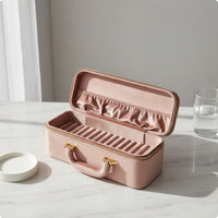 15-Slot Bangle Box Soft Velvet Interior Jade Bangle Storage Box Hard Shell