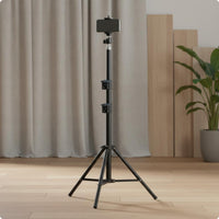 Two Phone Tripod Foldable Design Multi Phone Stand Portable for Selfie Photos