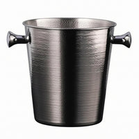 Hammered Stainless Steel Ice Pail 2 L Stainless Steel Ice Pail Tapered Shape