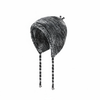 Women's Warm Knit Hat, Colorful, Ear Covers, Fall Winter