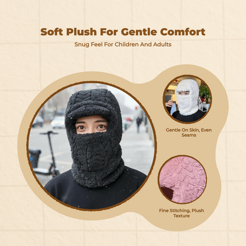Winter Hat Thick Fleece-Lined Cap Outdoor Protection Men