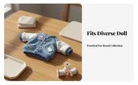 OB11 Doll Outfit Gift OB11 Doll Athletic Jacket Snap Button Closure Miniature Baseball Jacket for Display