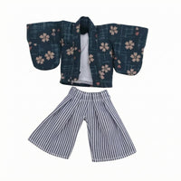 1/12-Scale Kimono Outfit Woven Textile Miniature Doll Outfit Japanese-Style Miniature Clothing