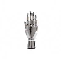 Mannequin Hand Display Shiny Finish Articulated Hand Model Round Base
