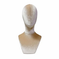 Velvet Mannequin Head Multi-Purpose Flocked Head Form Elegant Design